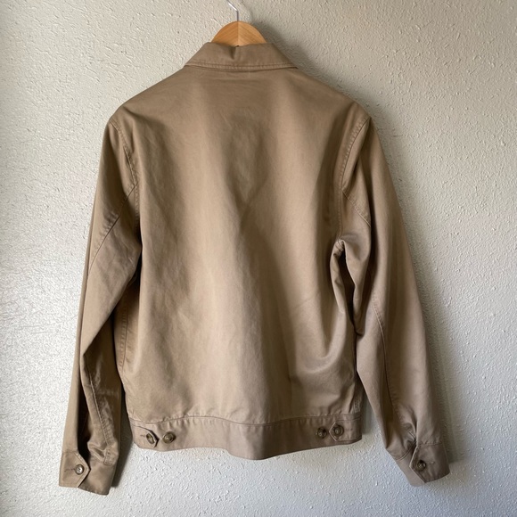 J. Crew NWT Coach Twill Jacket - Tan Plaid Lining Medium - Picture 2 of 13